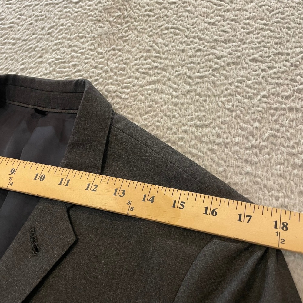 J.Crew Loro Piana Ludlow Suit Jacket Mens 38S Dark Gray Super 120s Wool Blazer - Picture 11 of 14